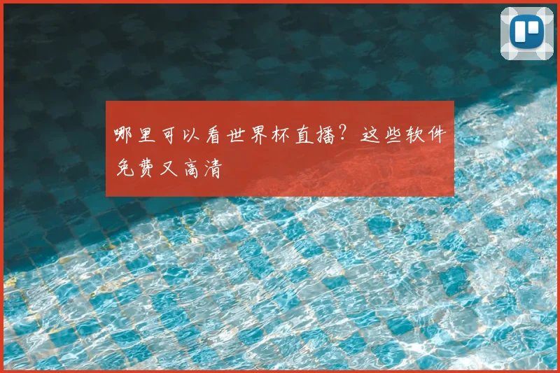 哪里可以看世界杯直播?这些软件免费又高清