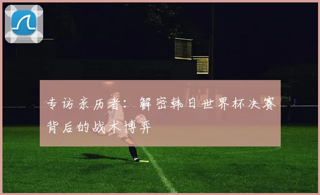 专访亲历者：解密韩日世界杯决赛背后的战术博弈